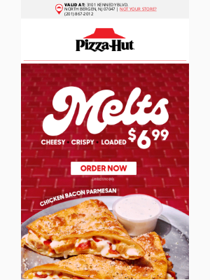 Pizza Hut email campaign