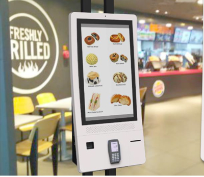 Self ordering Kiosk that enables customers to self orders reducing contacts