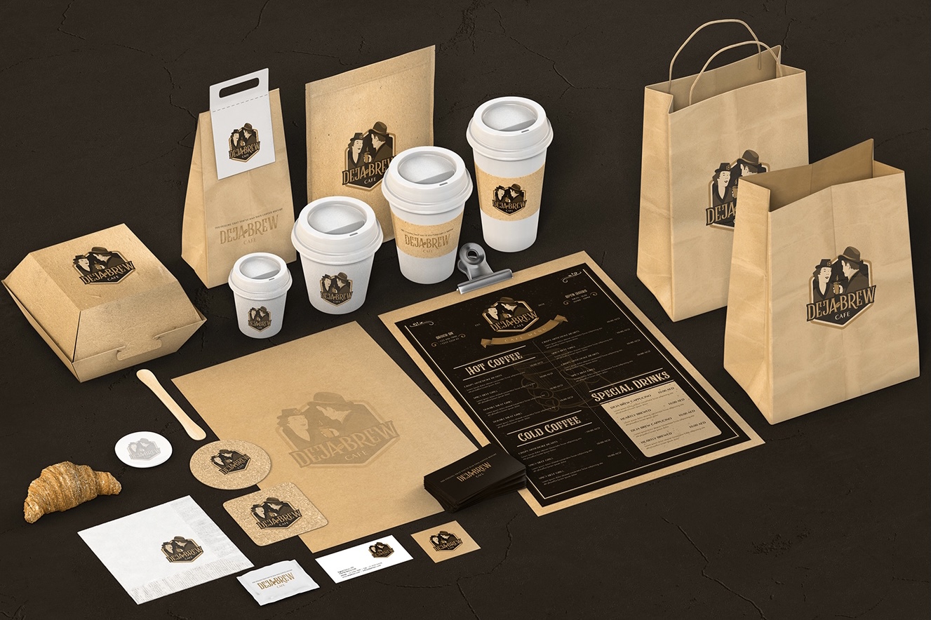 A picture of restaurant branded merchandise 