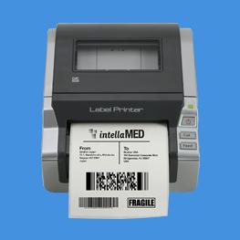 BIM POS label printer used to automatically generate product labels from kitchen monitors