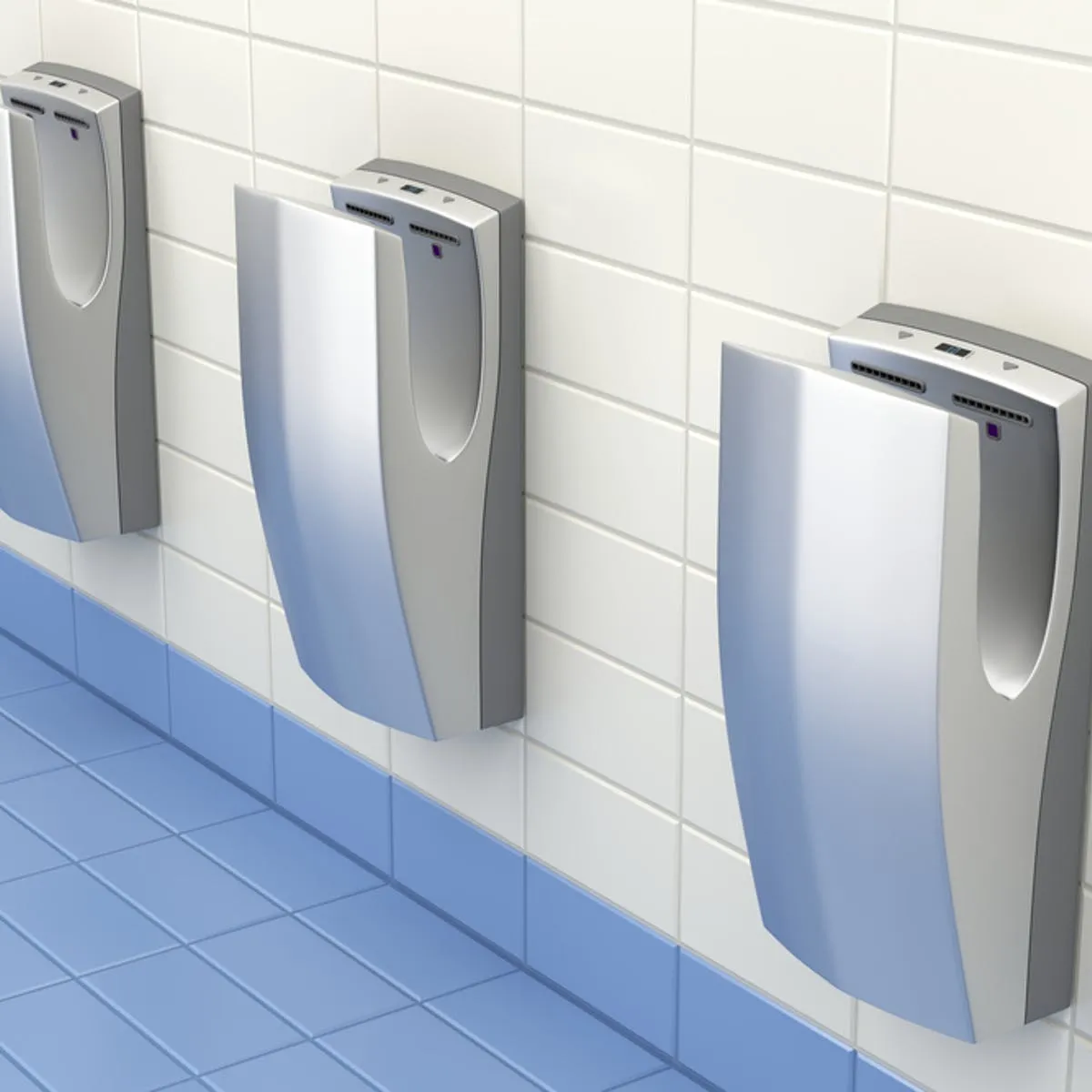 Hands dryers placed in washrooms for customers instead of paper towels