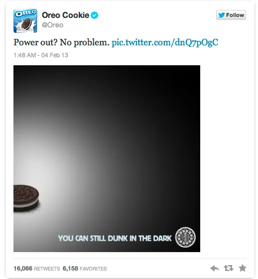 Oreo dunk in the dark campaign