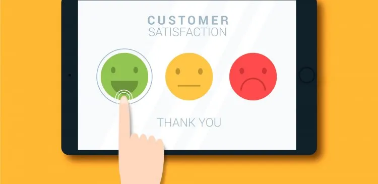 Customer feedback pages using a questionnaire 