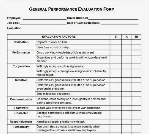 employee performance evaluation