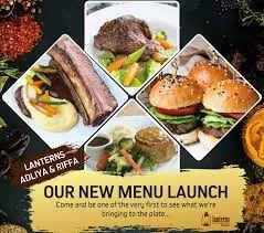 A new menu advertising