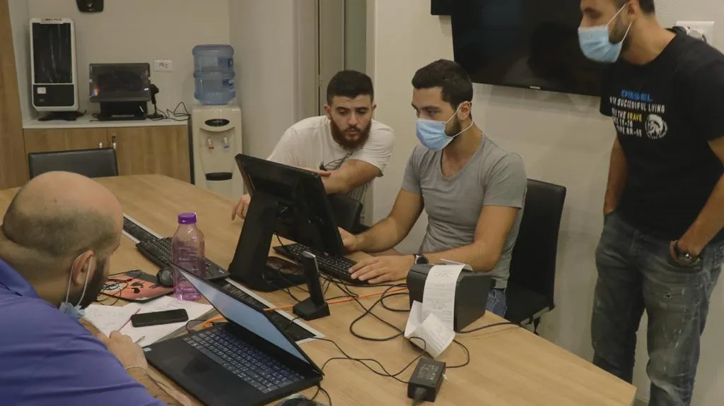 Employees during onboarding sessions