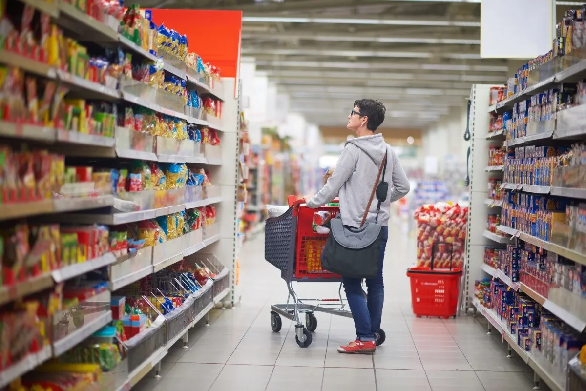 aisles in supermarkets