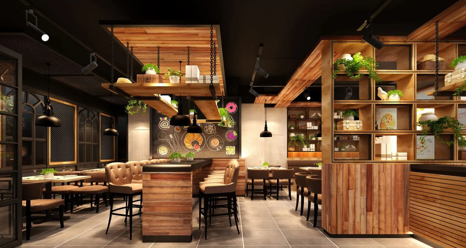 a restaurant