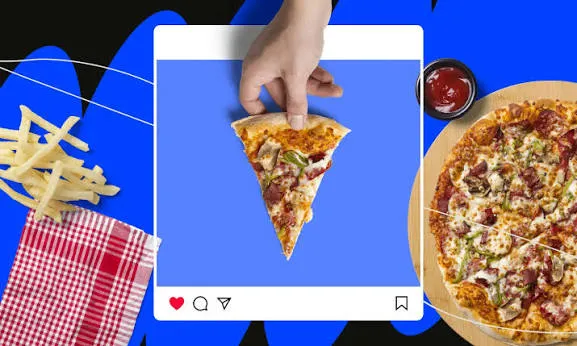 A pizza picture taken and posted on social media
