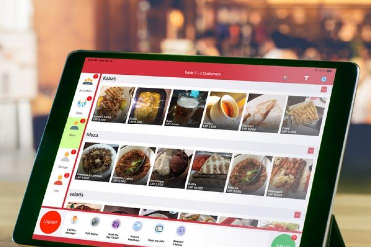 Order taking software at restaurants 