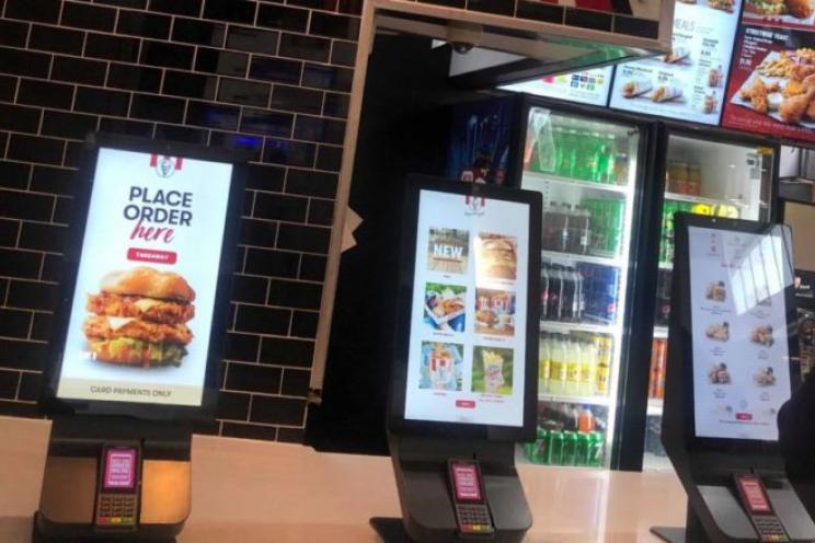 Self ordering kiosks in fast food restaurants 