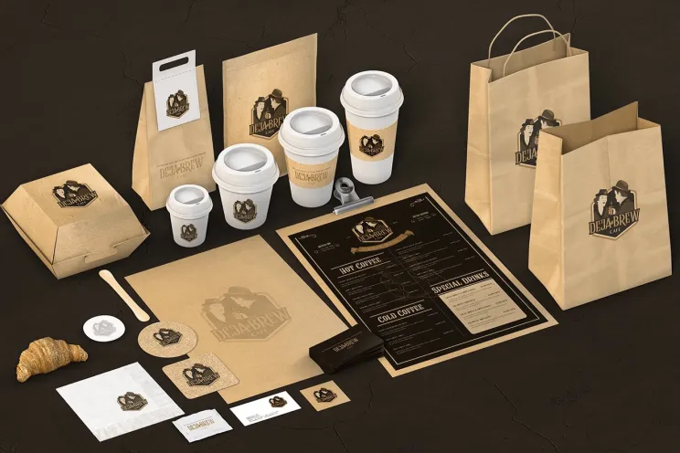 A picture of restaurant branded merchandise