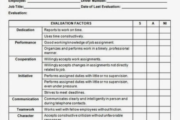 employee performance evaluation