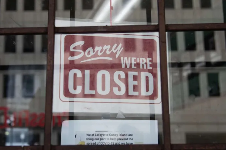 closed restaurant