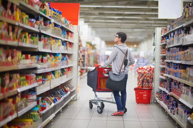aisles in supermarkets