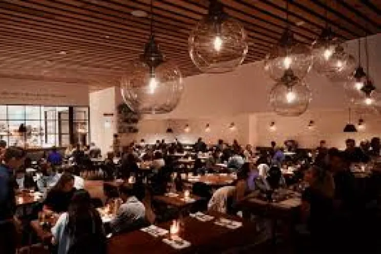 a fully occupied restaurant