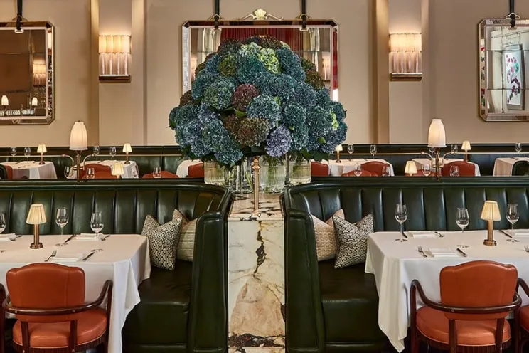 Tables in a restaurant 