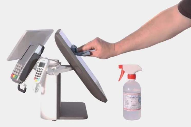 How to clean POS terminal for corona
